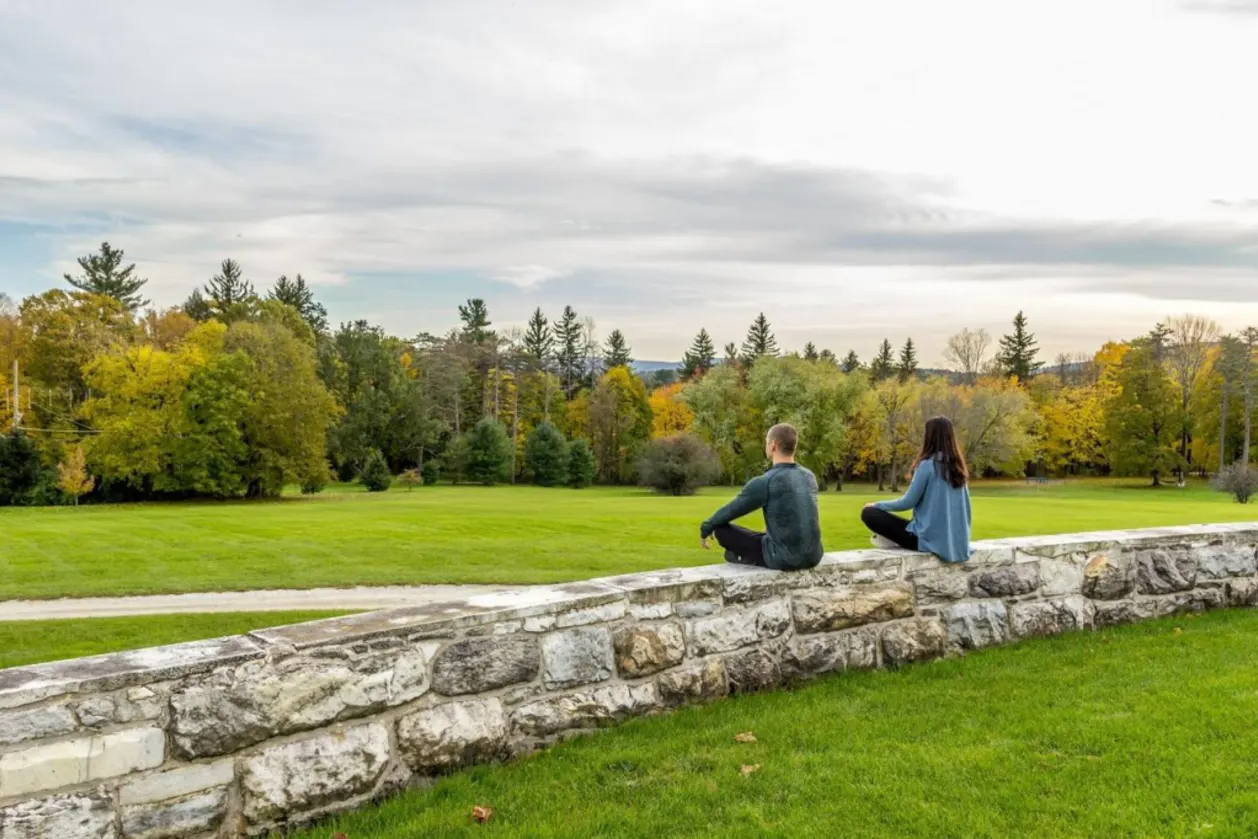 Meditation fence at Canyon Ranch Lenox